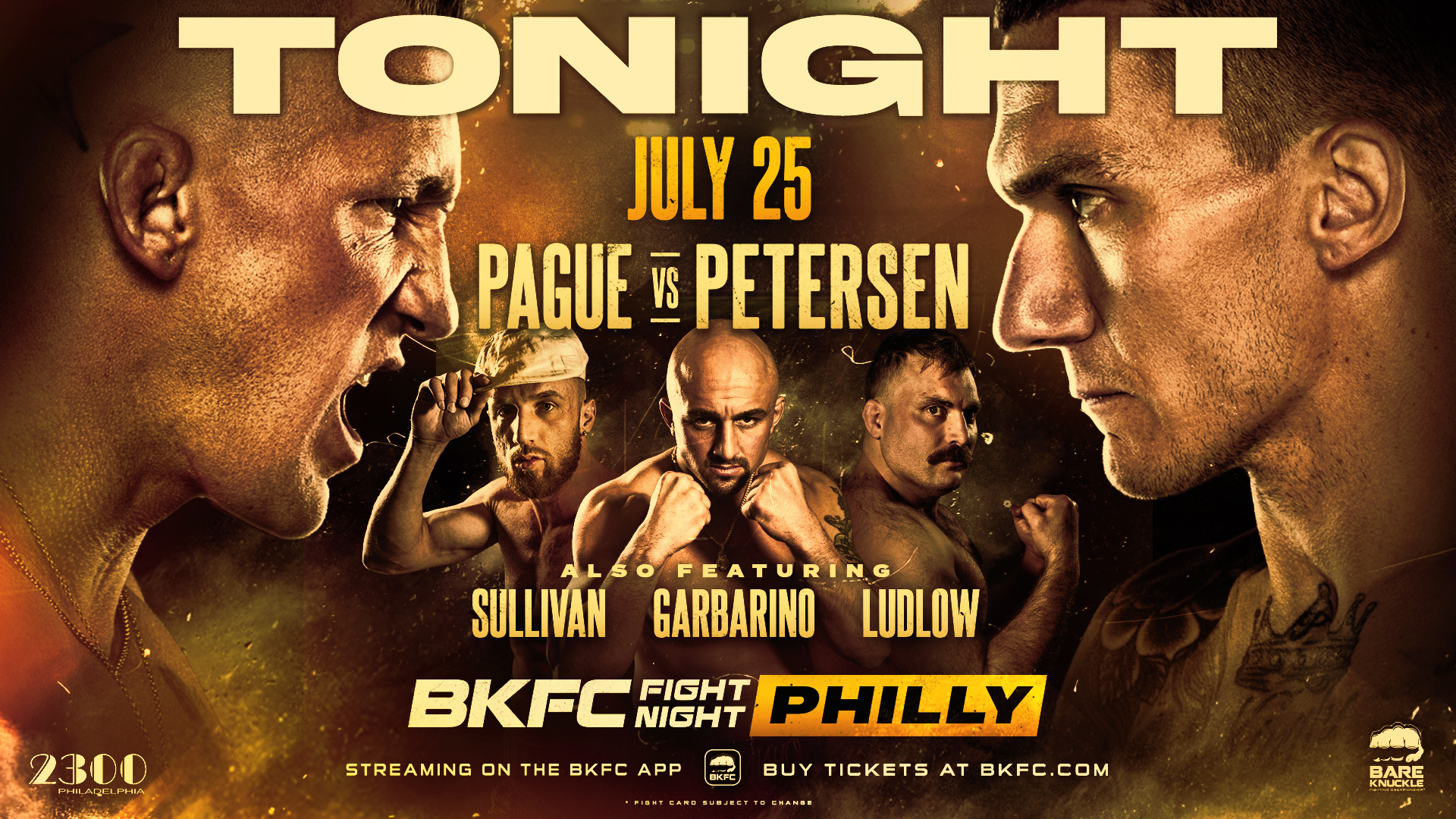 BKFC FIGHT NIGHT PHILLY PAGUE vs PETERSEN