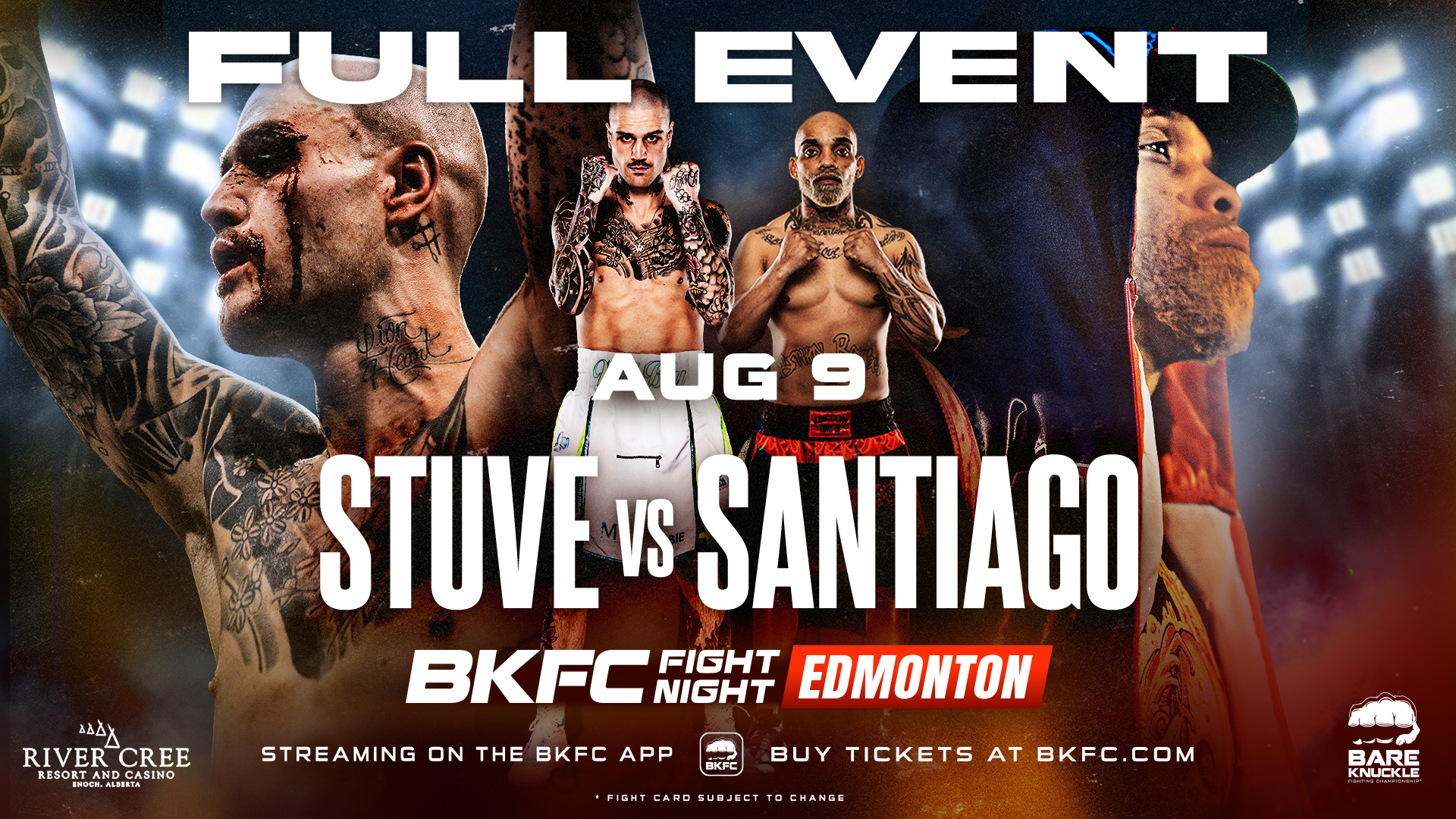 BKFC FIGHT NIGHT EDMONTON STUVE vs SANTIAGO