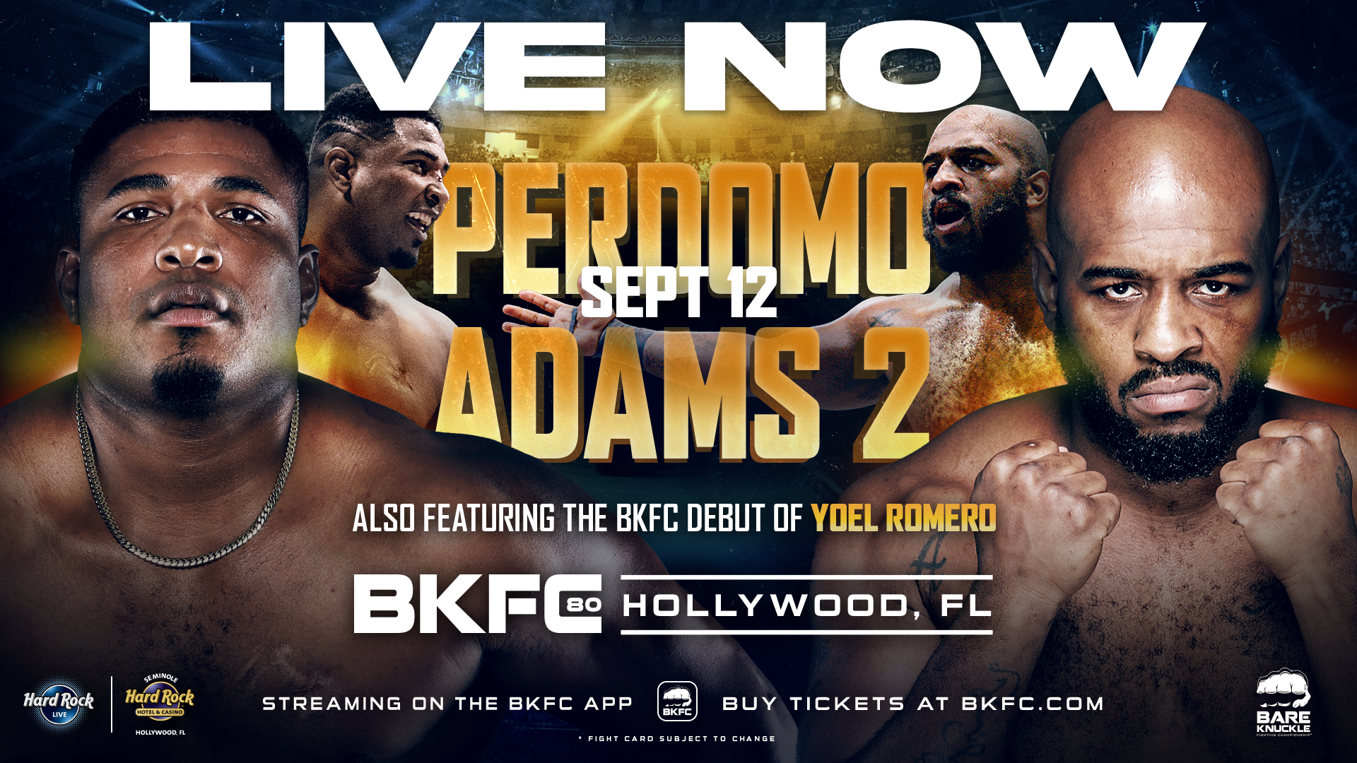 BKFC 80 HOLLYWOOD PERDOMO vs ADAMS 2