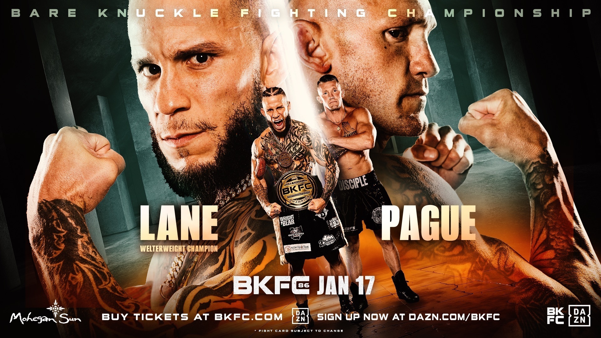 BKFC 86 MOHEGAN SUN LANE vs PAGUE