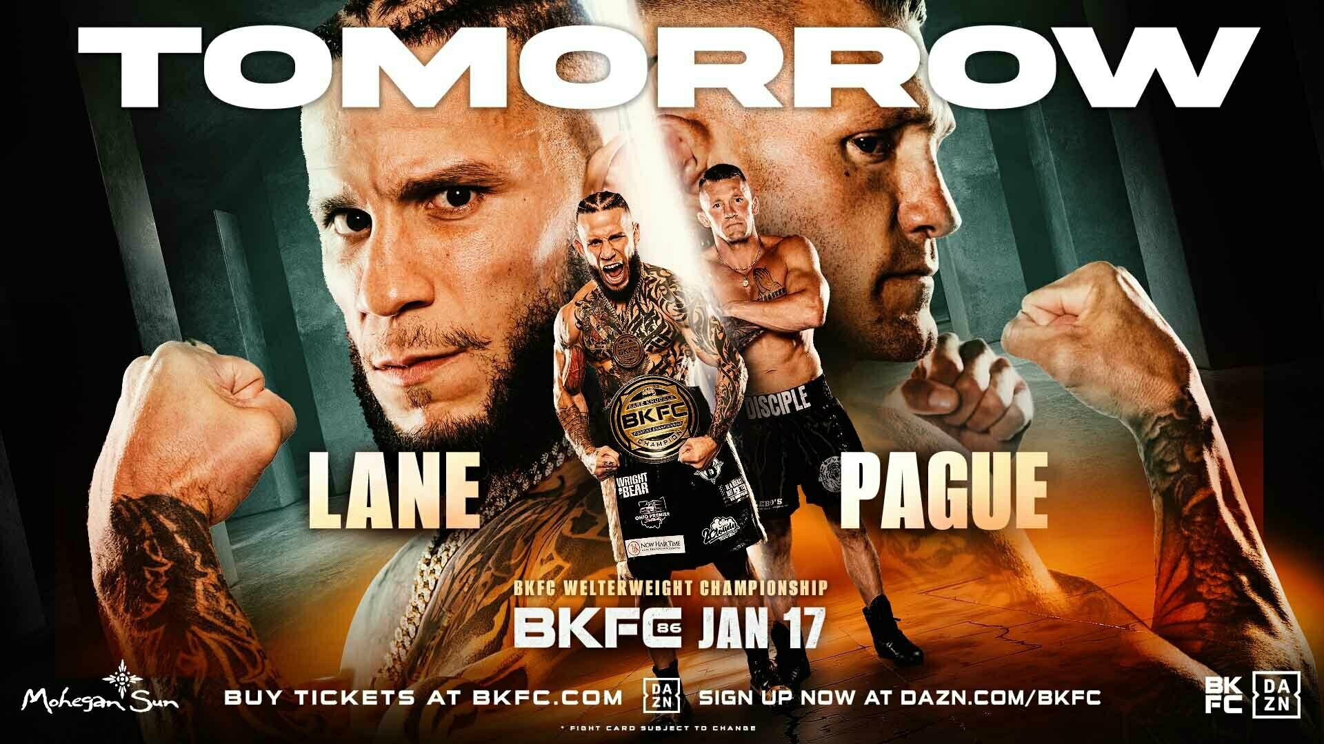 BKFC 86 MOHEGAN SUN LANE vs PAGUE