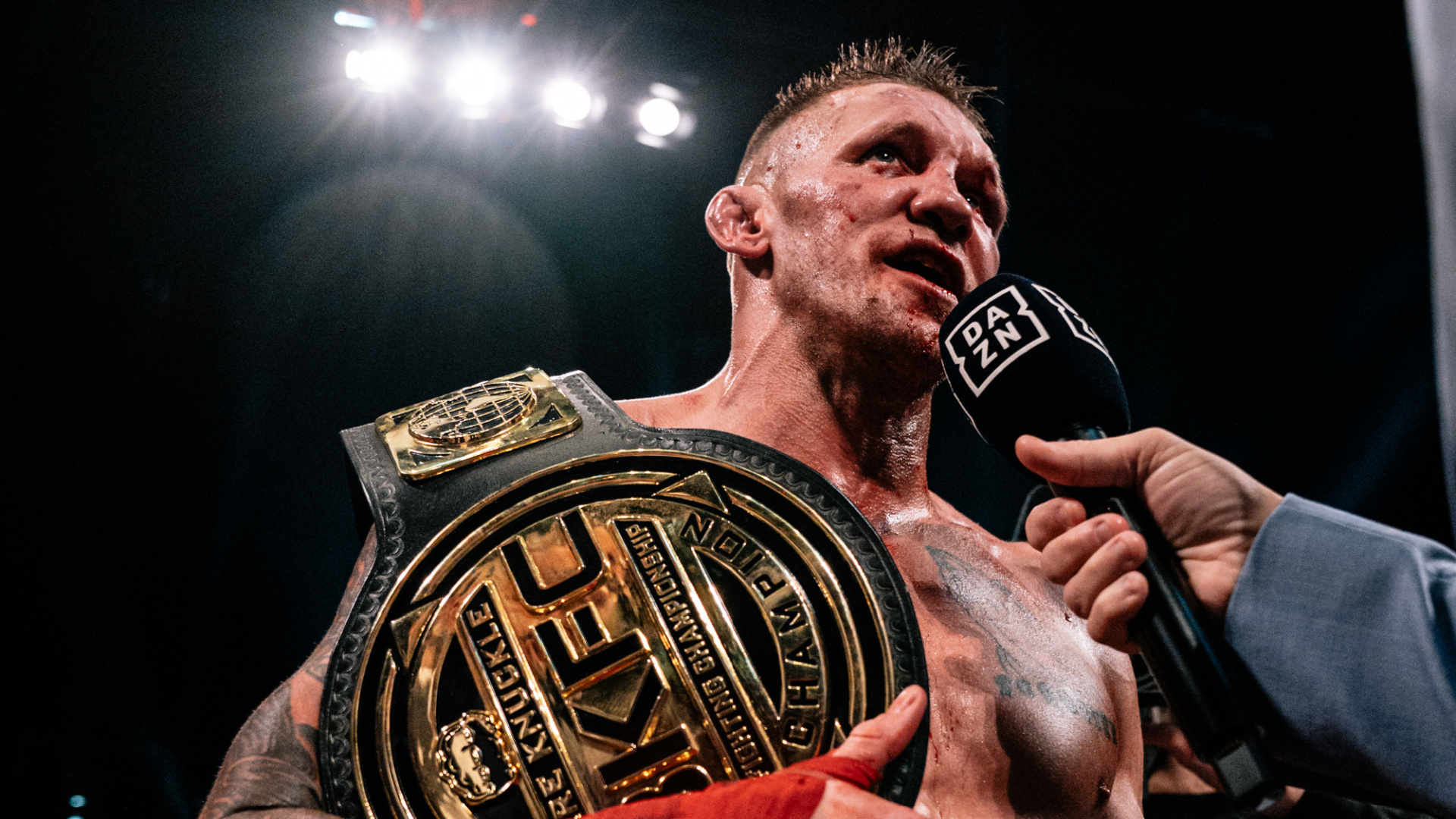 The newly crowned BKFC World Welterweight Champion is just warming up