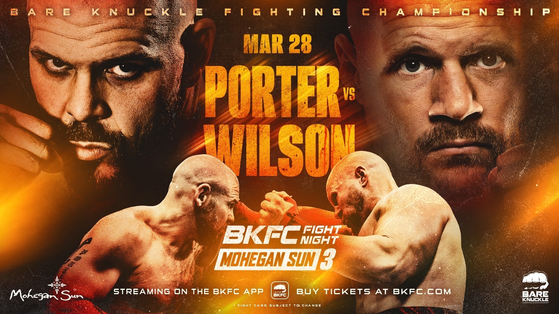 BKFC FIGHT NIGHT MOHEGAN SUN PORTER vs WATSON