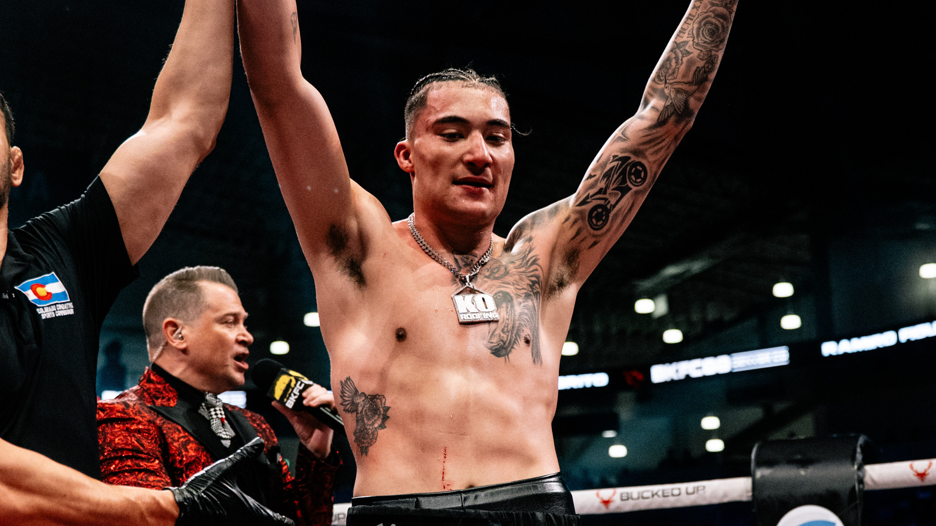 The Denver fighter is now 5-1 with 3 straight wins after his Co-Main Event victoryRamiro Figueroa is riding high after earning the biggest win of his career at BKFC 88. In the Co-Main Event at the sold-out National Western Center in Figueroa’s hometown of Denver, he notched his third straight victory at the expense of former BKFC World Champion Elvin “El Bandido” Brito. Figueroa is now 5-1 under the BKFC banner. “(Brito) is a legend. Everybody speaks highly of his accomplishments in bare knuckle fighting, so this was the next step up that I had to rise to,” the 24-year-old Figueroa says. Mission accomplished. In his last three trips to the Squared Circle, Figueroa has taken out the former BKFC World Champion Brito, the previously undefeated Dalvin “Hippy Disciple” Blair and former BKFC World Championship challenger Howard “HD” Davis. What’s next? Figueroa hopes his next fight will be for the BKFC World Lightweight Championship, or he’d also be more than happy to fight for an interim belt, if necessary. Regardless of what’s on the immediate horizon, Figueroa agrees that he’s at the forefront of the hard-charging next wave of BKFC superstars. “I’m 24, and I believe my best is still years away, when I’m in my prime. If I can secure the belt now, I still believe that I’ll be dominant for as long as I want,” he says. “I don’t understand the full game of bare knuckle yet, but I’m learning more and more with every single fight. I believe that the sooner I win the Championship, it’s going to be even better for me, and I’ll hold the belt for many years.”