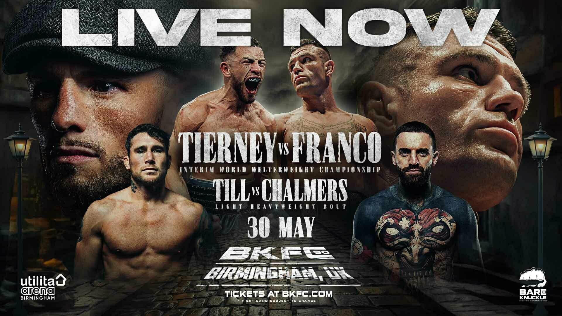BKFC 90 BIRMINGHAM TIERNY vs FRANCO