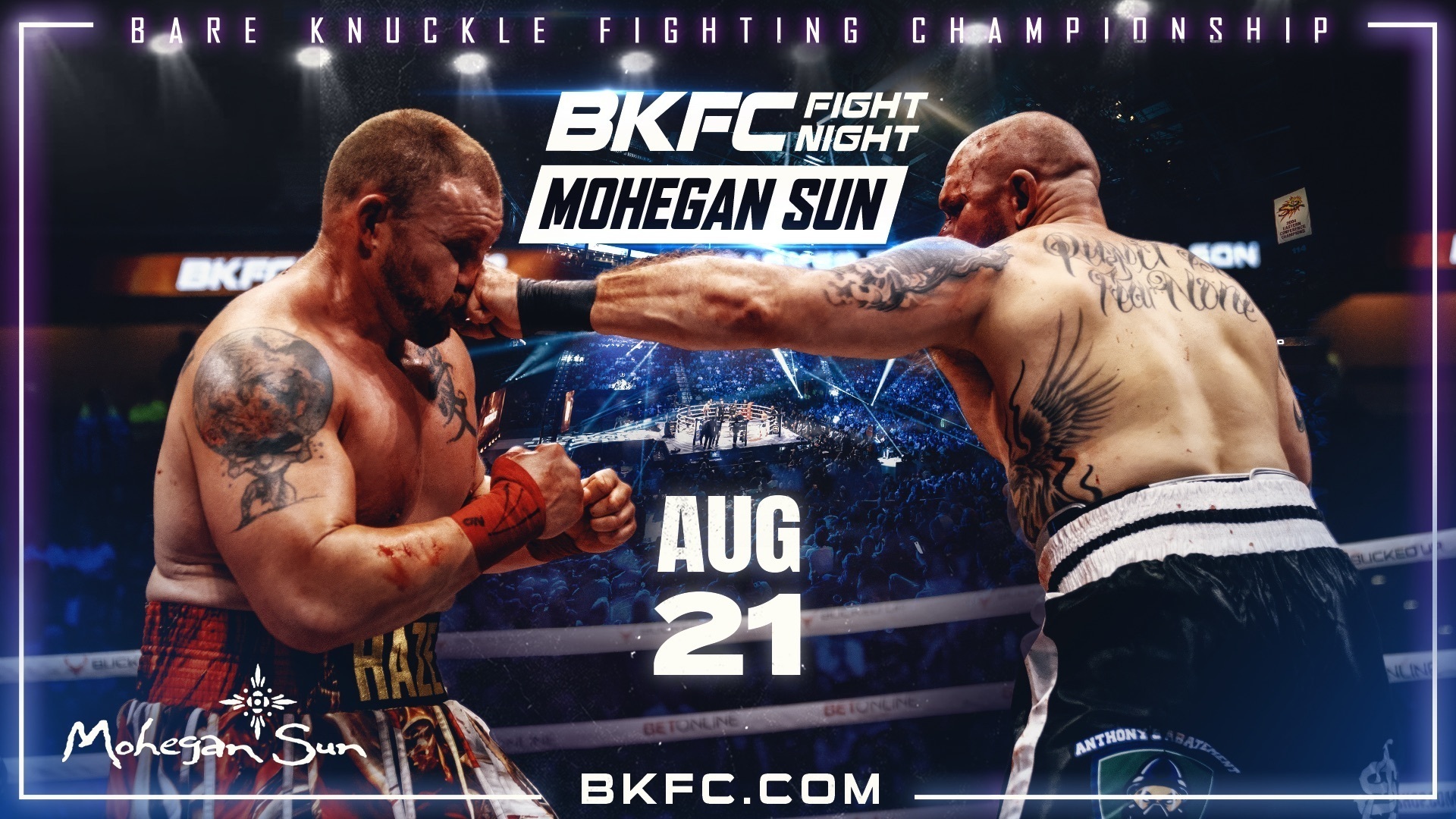 Mohegan Sun 8/21/26